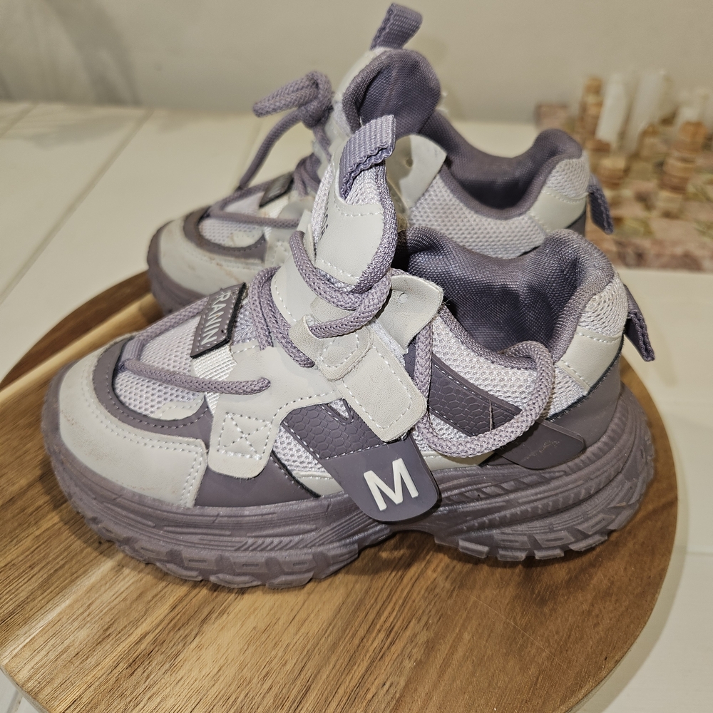 SHEIN Kids Sneakers in Purple and White